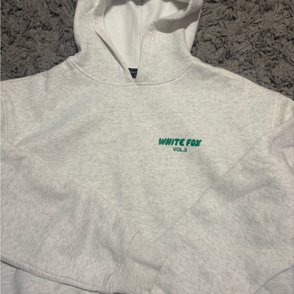 White Fox Gray Hoodie
